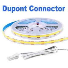 Dupont InterfaceCOB LED Strip Light High Density Linear Flexible Tape Lamp DC12V