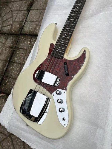 Di alta Qualità 4 String Jazz Basso Elettrico Handmade Relic Alder Body Maple - Imagen 2 de 4