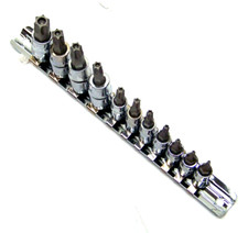 Snap-on 11 PC Combo 5 Point Tamper Proof Torx Plus Bit Socket Set 55ipr ...