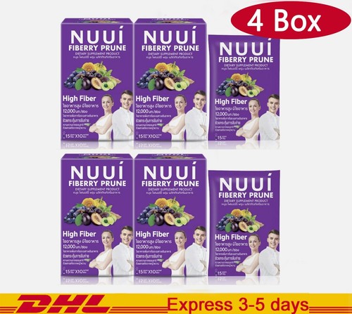 Nuui Fiberry 4X High Fiber Prune Weight Control Detoxify Fat Slim Brighten Skin