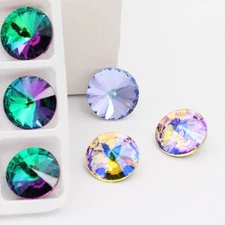 New Rivoli Rhinestone Crystal Beads Glass Decor Craft Bead Stone accessories