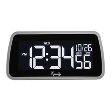 30451 Equity by La Crosse Color-Changing LCD Display Digital Alarm Clock