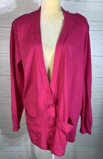 Vintage Daddy's Money of California pink cardigan size M
