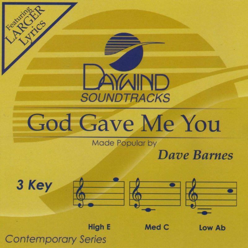 God Gave Me You - Dave Barnes - Accompaniment Track
