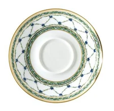 LIMOGES FRANCE A. RAYNAUD L'ALLEE DU ROY GREEN TEA SAUCER PLATE EXTRA 6" NEW