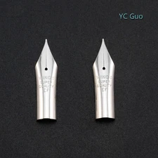 2X Extra Fine Nibs For Wing Sung 659 & Wing Sung 698 Fountain Pen Silver Color