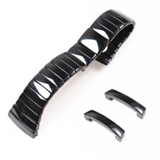 17/26/29mm Black Ceramic Watch Band Strap Fit For Rado Sintra R13663702 Bracelet