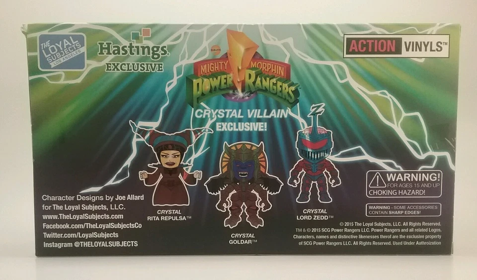 Vinilos de acción Loyal Subjects POWER RANGERS villanos de cristal HASTINGS exclusivos Foto 2 de 2