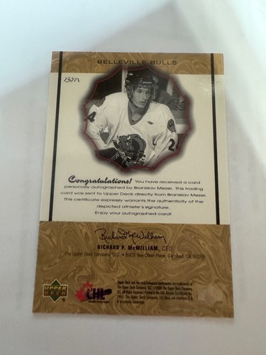 1999-00 Upper Deck Prospects Signatures of Tradition Branislav Mezei - Picture 2 of 2