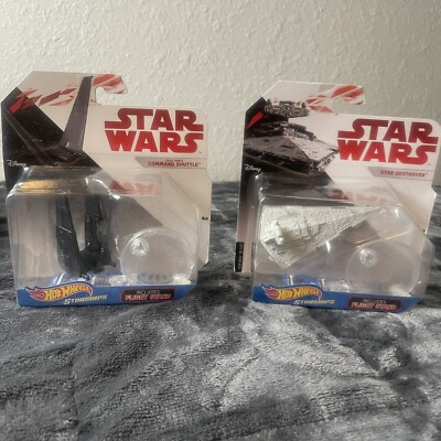 Disney Star Wars Hot Wheels Die Cast Star Destroyer & Command Shuttle With Stand