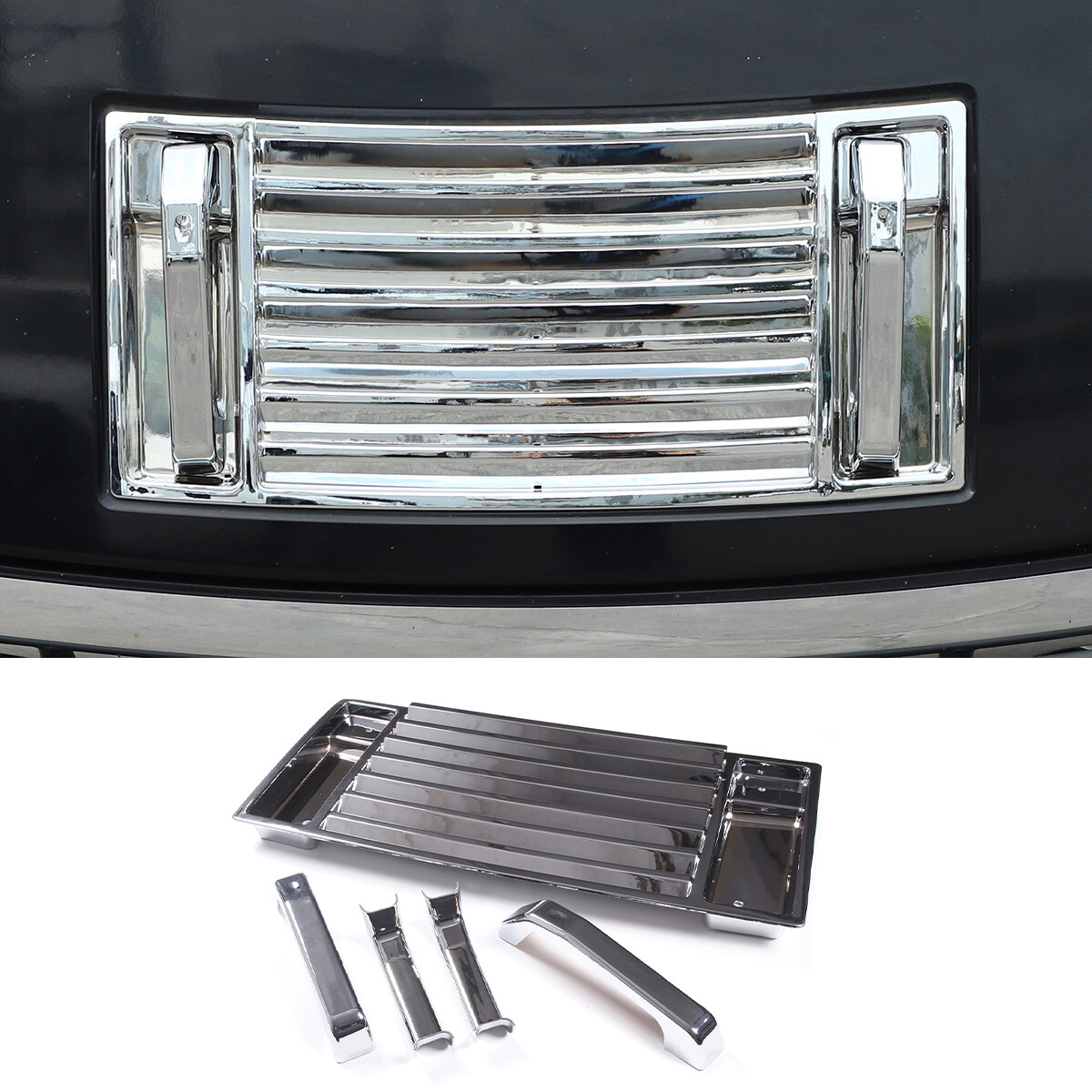 Hummer H2 Accessories ABS Hood Vent Grille Trim Kit For Hummer H2 2003 ...