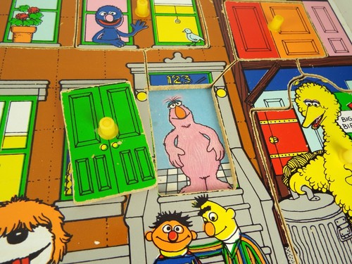 Rompecabezas de madera vintage de 8 x 11 marcos Disney 3 Playskool 1989 Big Bird Ernie Burt - Imagen 7 de 13