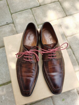 Bontoni partina derby shoes UK size with free toe plates sole guards 