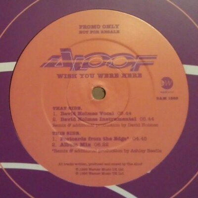 The Aloof - Wish You Were Here... (12'', Promo)