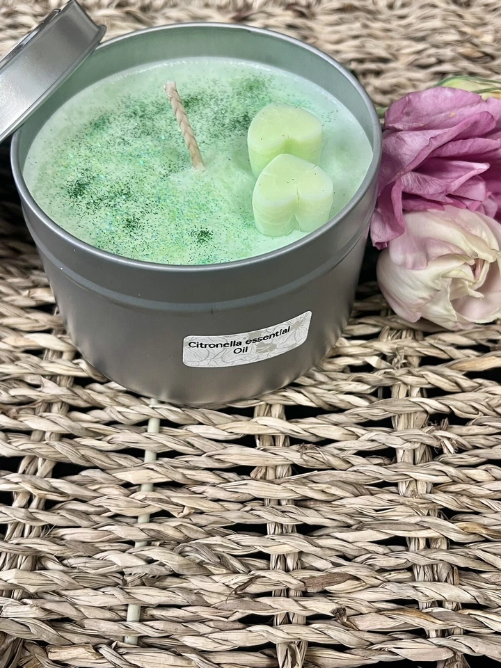 Vegan Citronella essential oil Candle hand made - Image 2 of 4