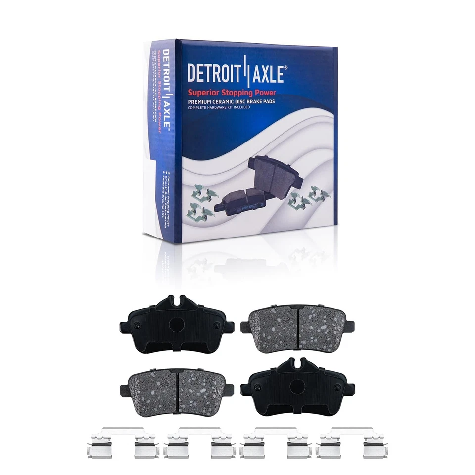 Rear Disc Rotors Ceramic Brake Pad Kit for GLE300d GLE350 GLE400 GLE43 AMG ML350 - Image 4 of 4