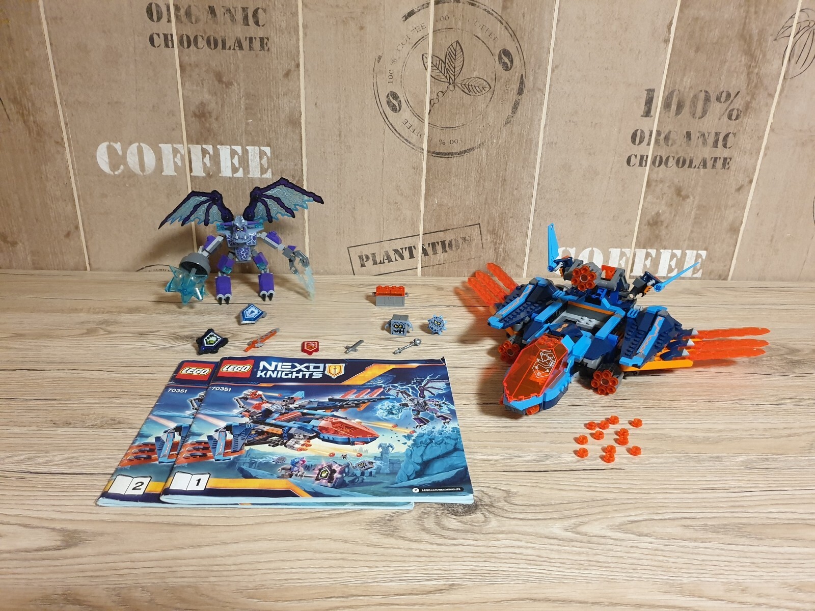 Lego 70351 Nexo Knights Clays Blaster-Falke * Vollständig - ohne Figuren