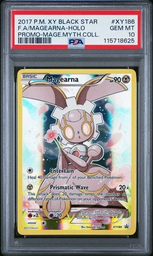 2017 POKEMON XY BLACK STAR PROMO MAGEARNA #XY186 HOLO PSA 10 GEM MINT #115718625
