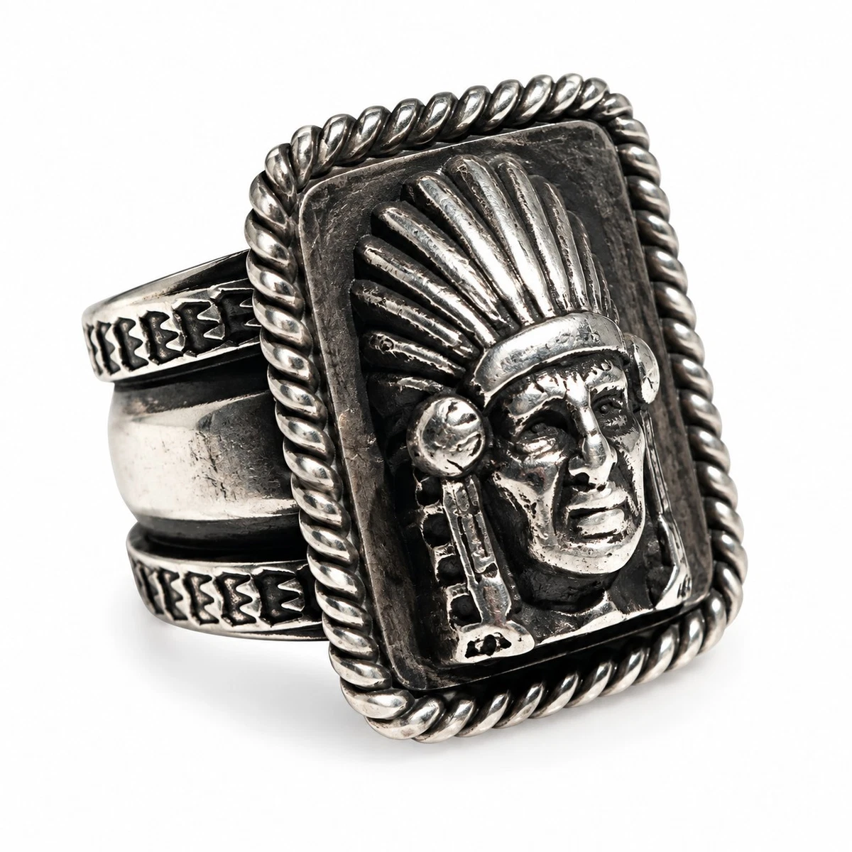 indian chief head ring products for sale | eBay