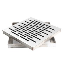 304 Stainless Steel Floor Drain Cover with Frame for Residential and Municipal
