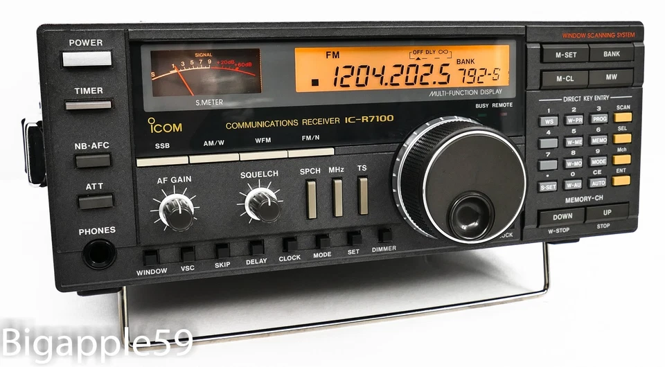 Receptor de radio FM Icom IC-R7100 VHF UHF 25 MHz -1999 MHz recepción **DESBLOQUEADO** Foto 4 de 4