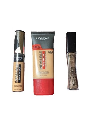 L'Oréal Paris Mini Lot,  Pro-Matte Liquid Foundation, Concealer,  And LipGloss