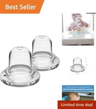 Transition Your Baby with Dr. Brown  s 2-Pack Soft Silicone Sippy Spouts 6m 