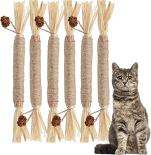 Silvervine Sticks for Cats ,Natural Catnip Sticks,Cats Chew Dental Treat,Cats