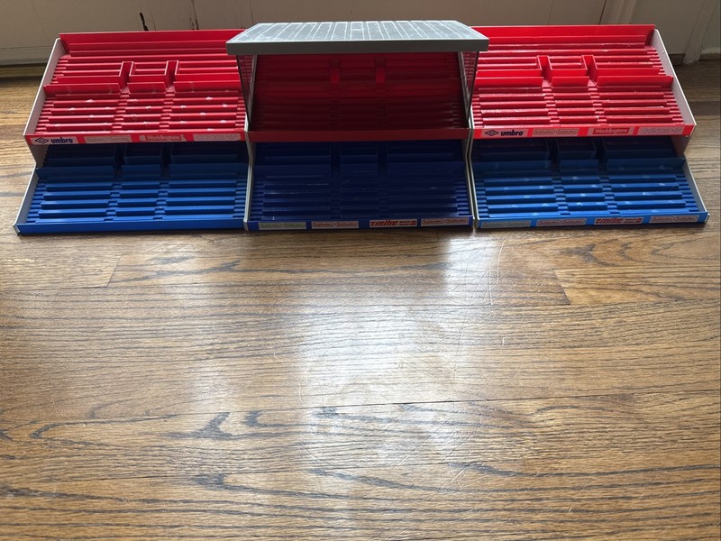 Three Subbuteo Grandstands Table Football Stadium Seats