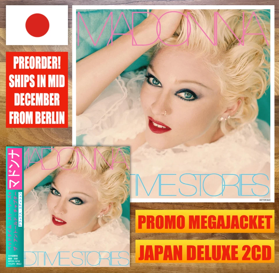 JAPAN PROMO MEGAJACKET+ BEDTIME STORIES THE UNTOLD CHAPTER 2 CD MADONNA PREORDER