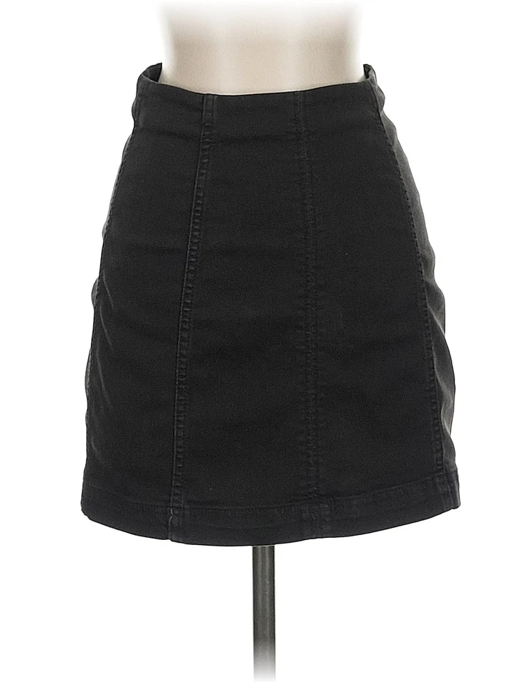 Falda vaquera negra Free People para mujer 2