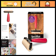 3-Inch Soft Rubber Brayer - Printmaking Roller Tool for Gel, Block Printing Cr