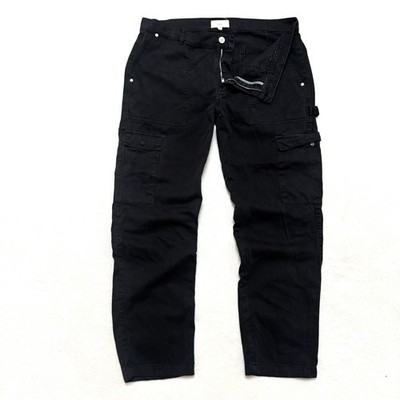 KOTN 36 x 30 Cargo Work Cotton Black Utility Pants Twill Chino