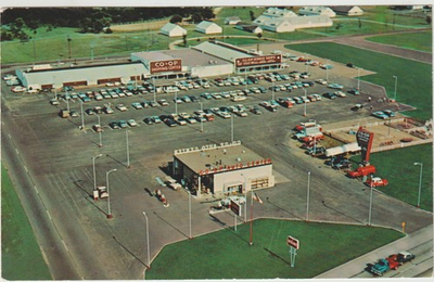 #ad #ad Co op Shopping Center Aerial View Eau Claire Wisconsin WI. Postcard 9152 $5.25
