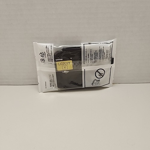 BROTHER Genuine LC201Y Yellow Printer Ink Cartridge NEW - Picture 1 of 3