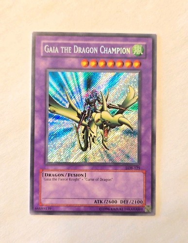 Gaia the Dragon Champion [1st Edition] LOB-125 YuGiOh Legend of Blue Eyes White Dragon card