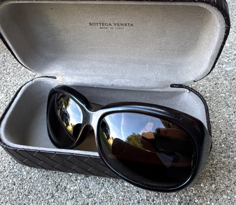 Gafas de sol Bottega Veneta Intrecciato marrón habana tejido canasta BV64/s 806 Foto 3 de 4