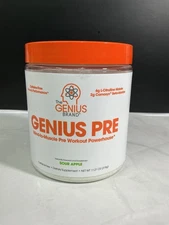 The Genius Brand, Pre Workout Powerhouse, Sour Apple, 11.21 oz