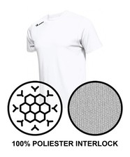 Asioka 130/16 Sport-T-Shirt f&uuml;r Erwachsene, Unisex M wei&szlig;