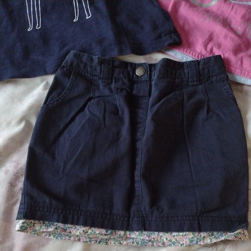 JoJo Maman Bebe Summer Cotton Skirt and 2 T-shirts Tops 4-5 Years. EUC - Picture 6 of 8