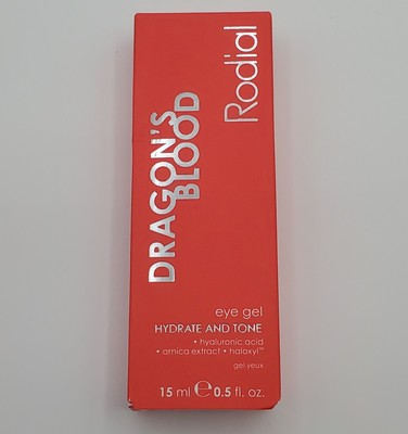 Rodial Dragons Blood Eye Gel 0.5oz Hydrate Tone Hyaluronic Acid Arnica Haloxyl