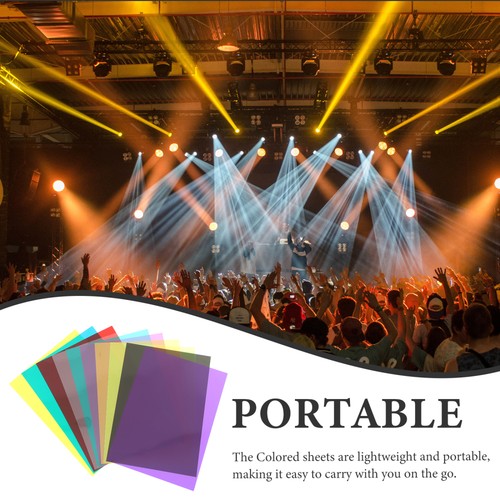 10 Pcs Overlay Sheets PVC-Folie Diffusorfolie Transparent Farbfilter - Bild 11 von 12