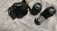 Nikon D3200 24.2 MP Digital SLR Camera with 18-55mm and 55-200mm Lens Kit 