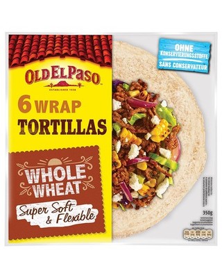 Old El Paso Vollkorn Wrap Tortillas 350g - Mexikanische Wraps