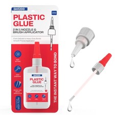 GH1200 2-in-1 Super Glue for Plastic with Brush Applicator  Nozzle - Fast ...