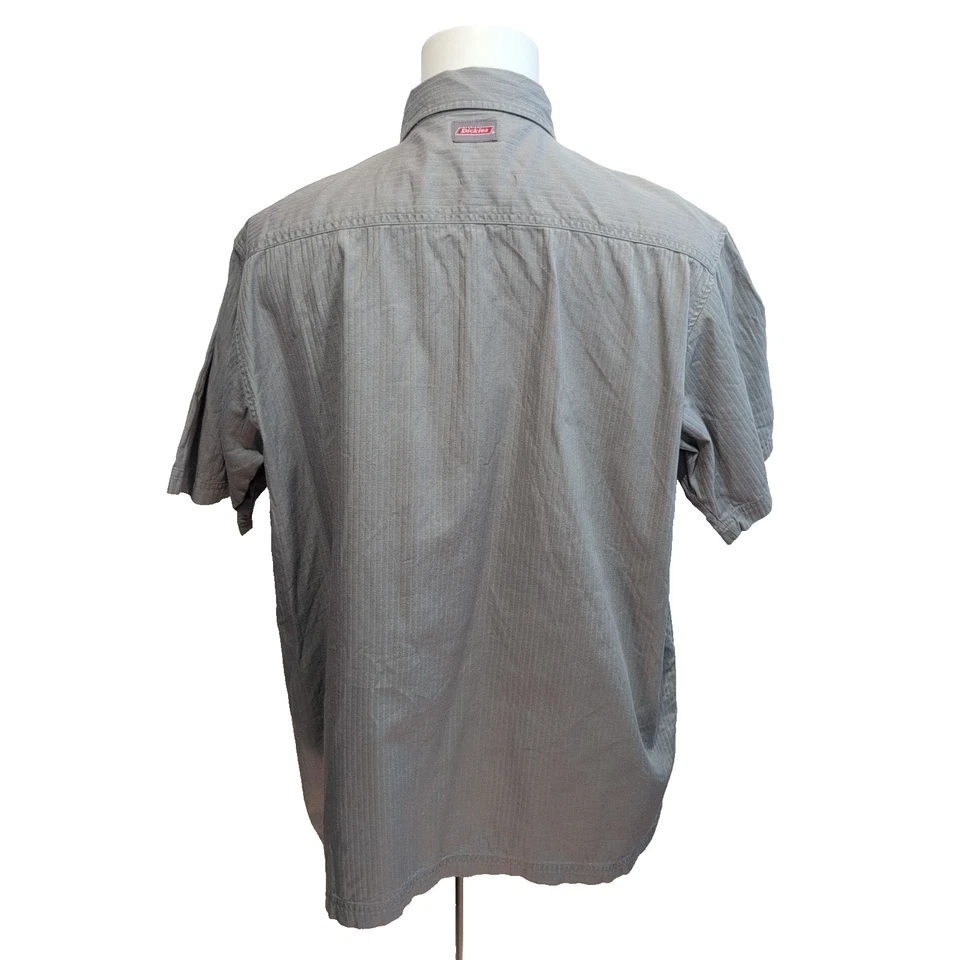 Chemise Dickies XL Gris Manches courtes 100% Coton 2 Poches Genuine Dickies - Photo 2/4