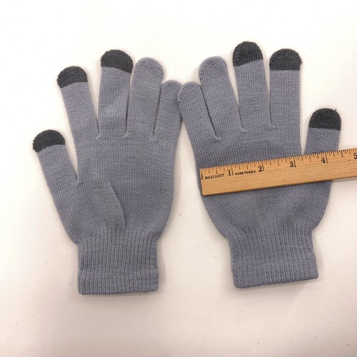 UNE University of New England gray thin stretch winter glove - Picture 4 of 4