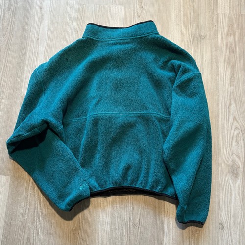 Men's Vintage 90's EMS Green Purple 1/2 Zip Pullover Fleece Jacket Sz Medium VTG - Picture 4 of 7