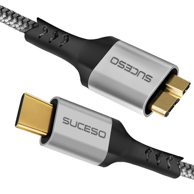 SUCESO Cavo USB C a Micro B 3.0 Cavo Tipo C a Micro USB 3.0 Cavo Hard Disk Type C a