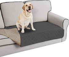 Waterproof Non-Slip Dog Bed Cover, Washable Couch Protector, Dark Gray 40x50